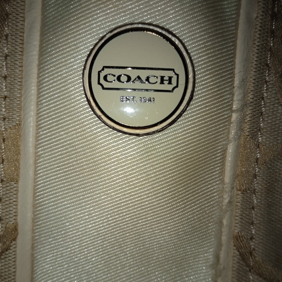 Coach Signature Stripe Framed Carryall - Picture 3 of 16